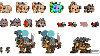 Dog Tanks, Exo Suits, And More Mercenary King Animations